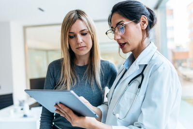 woman getting consultation