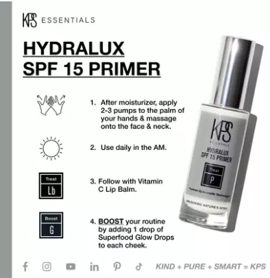 Hydralux SPF 15 Primer KPS Essentials 1 oz