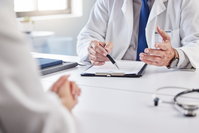 patient at health consultation