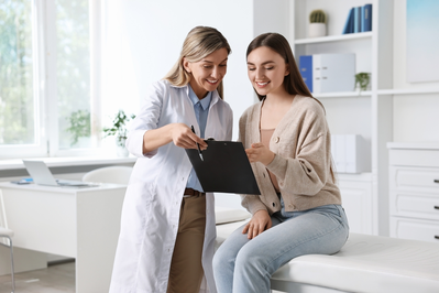 provider talking with patient