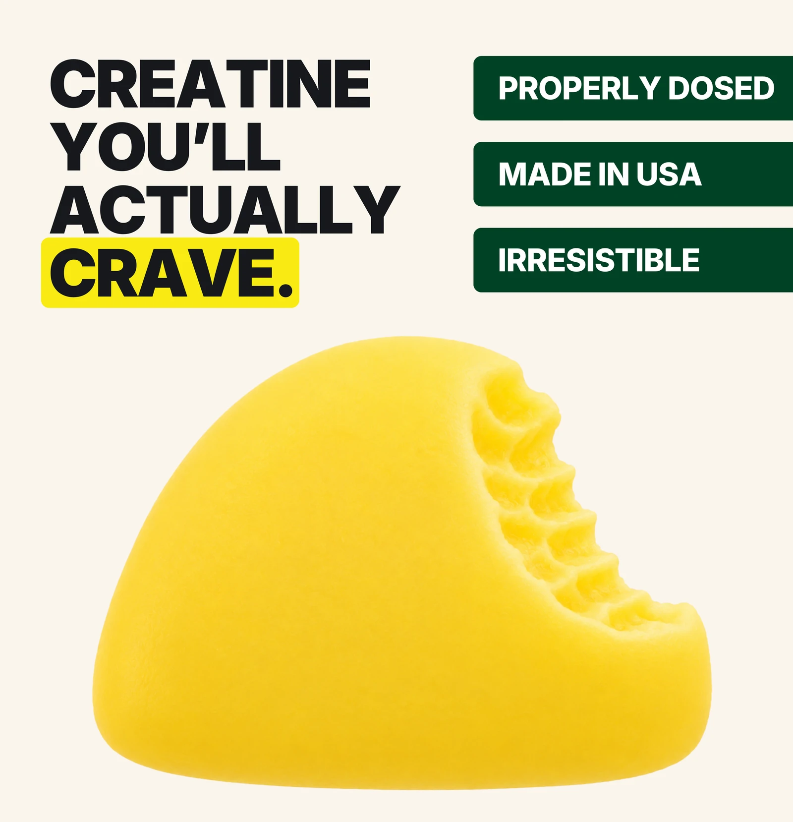 Wild Gainz Creatine Gummies Lemon Flavor