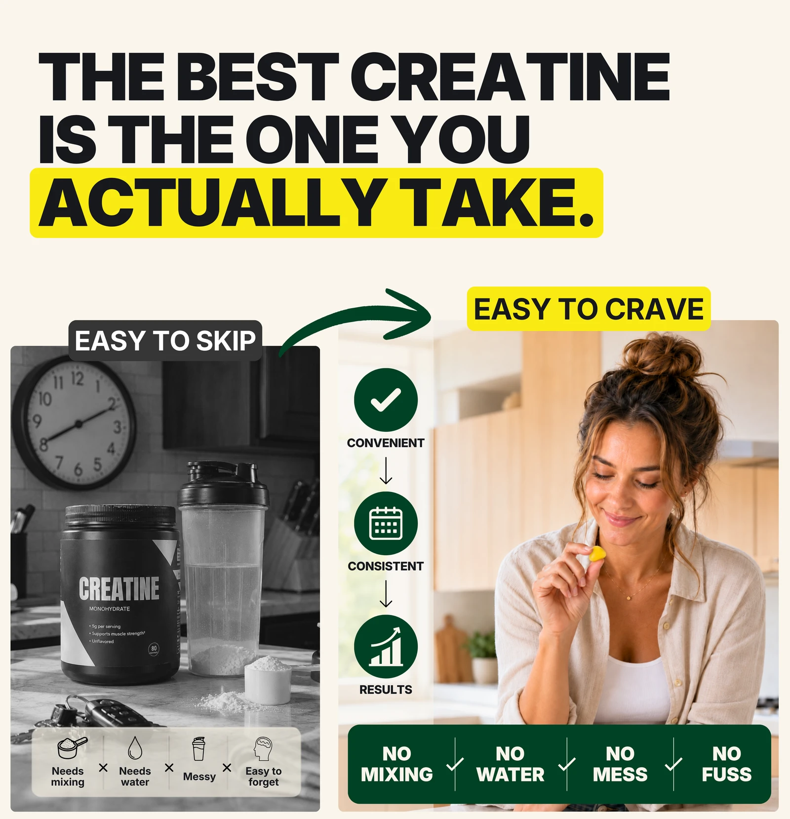 Wild Gainz Creatine Gummies Lemon Flavor